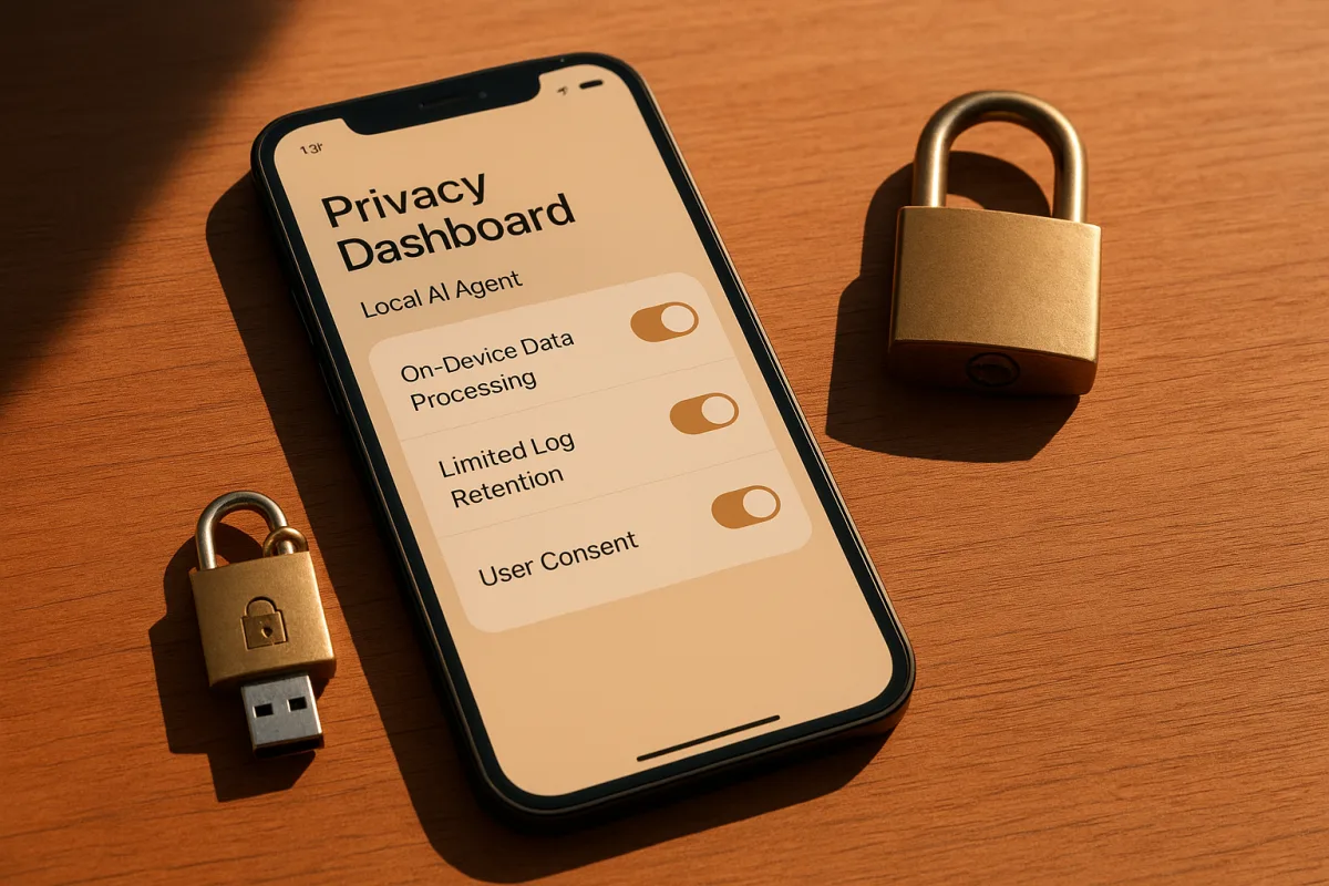 On-Device Private AI Agents for Enhanced Privacy